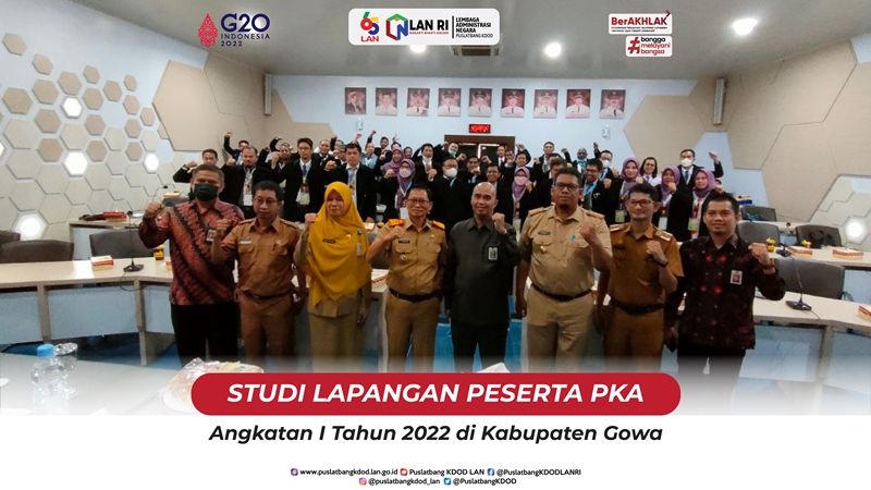 Studi Lapangan Peserta PKA Angkatan I Tahun 2022 di Kabupaten Gowa